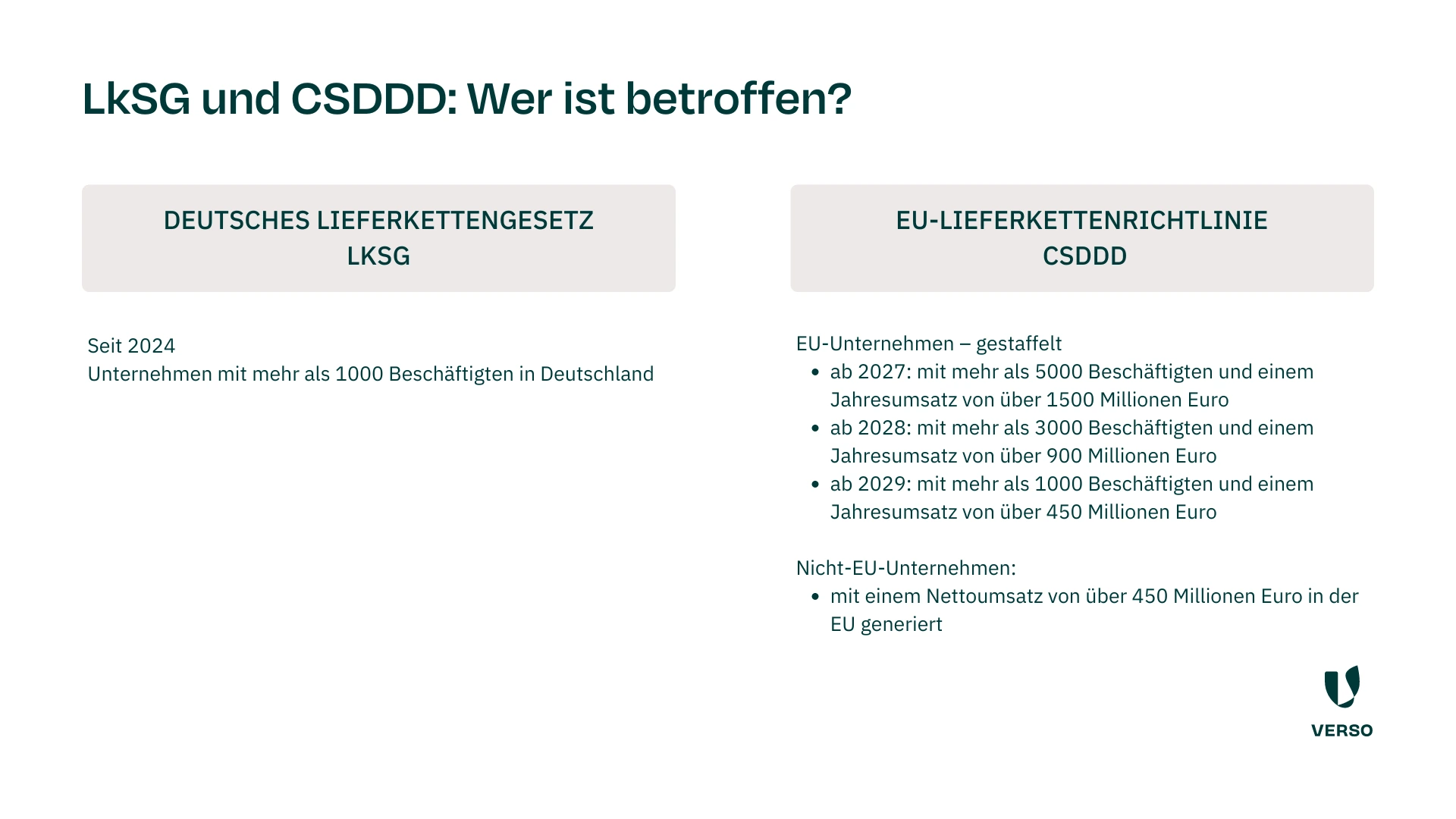 Geltungsbereich LkSG und CSDDD