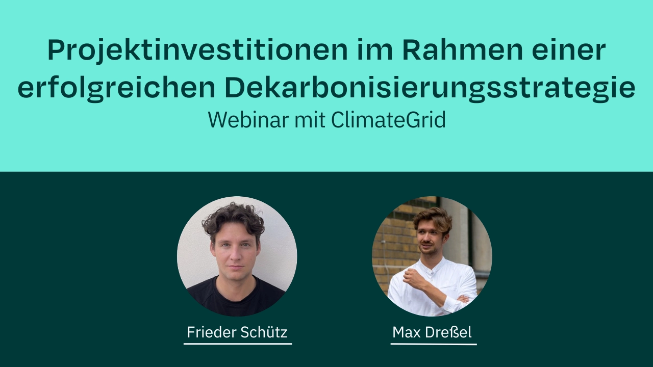 Webinar Dekarbonisierung