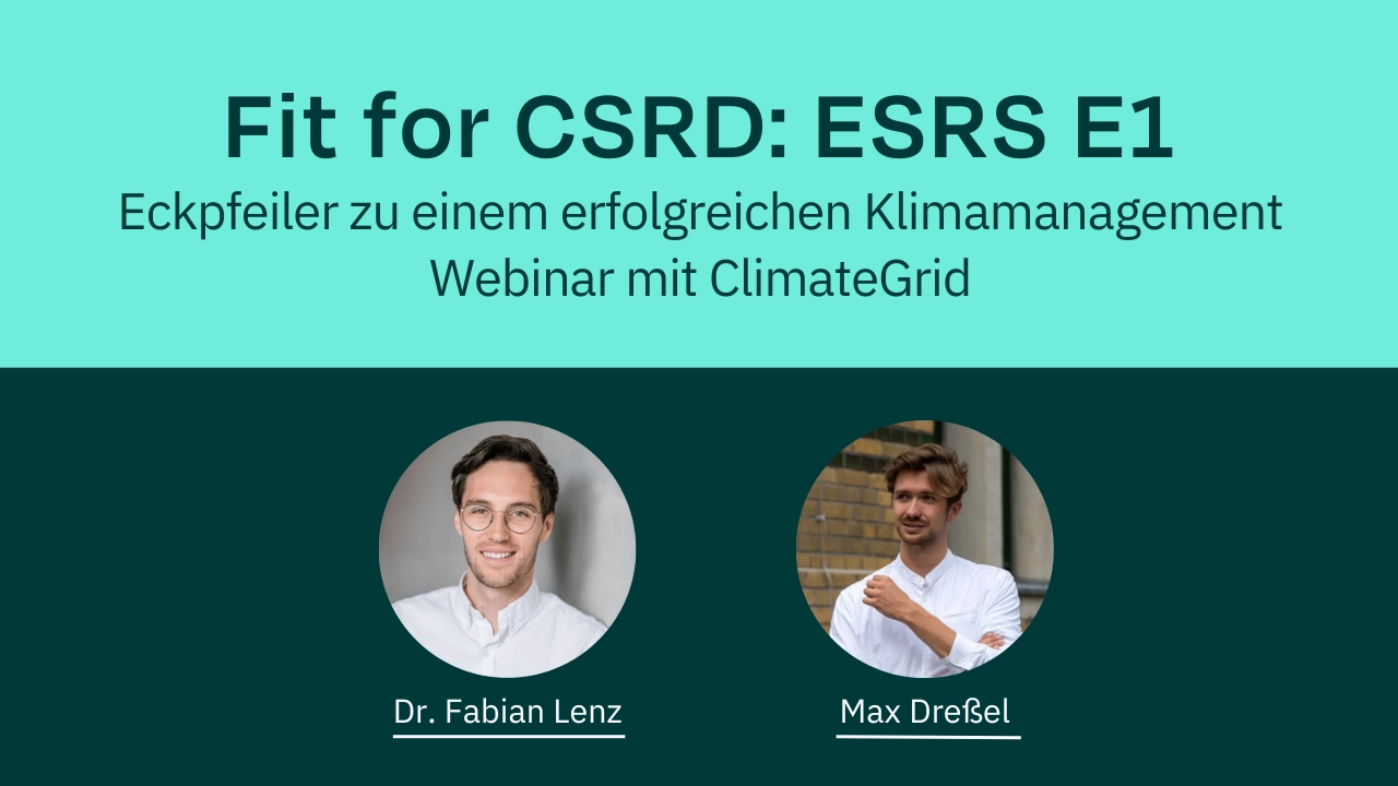 Webinar CSRD ESRS E1