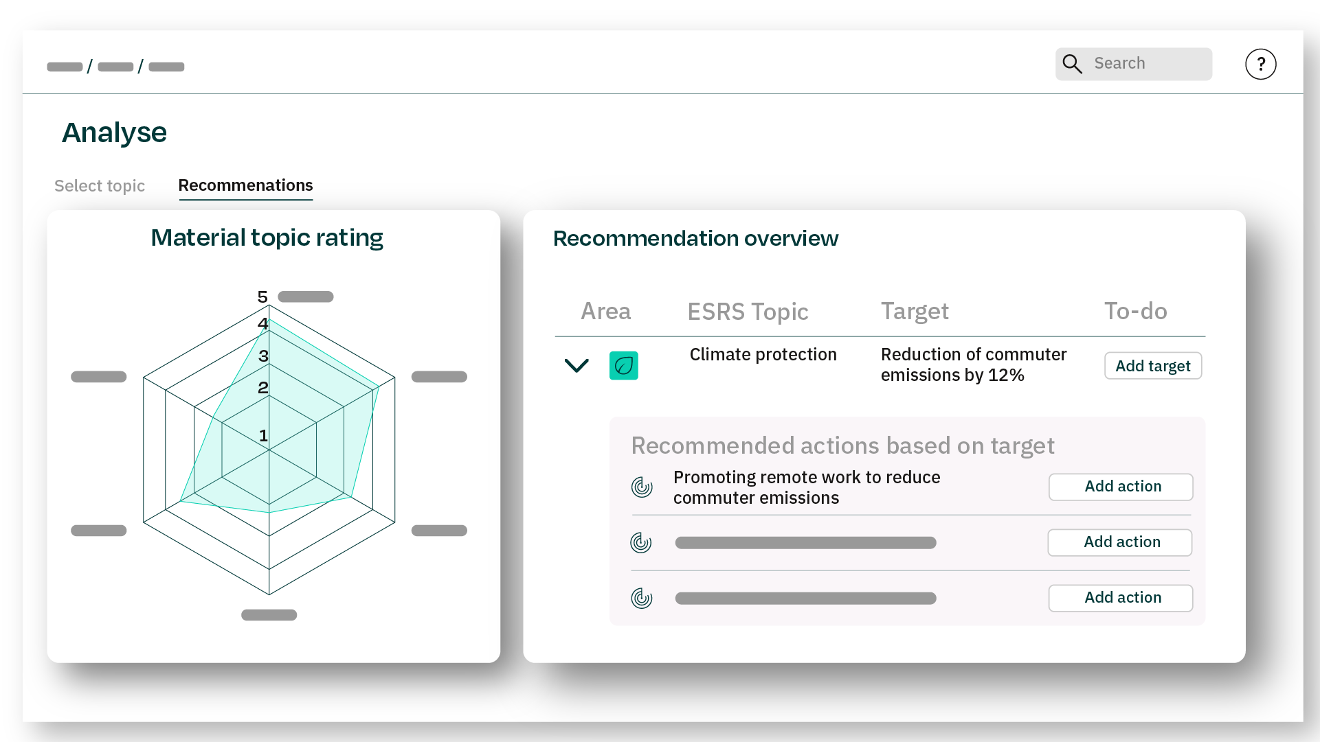 Action Navigator: Suggested ESG Goals and Actions