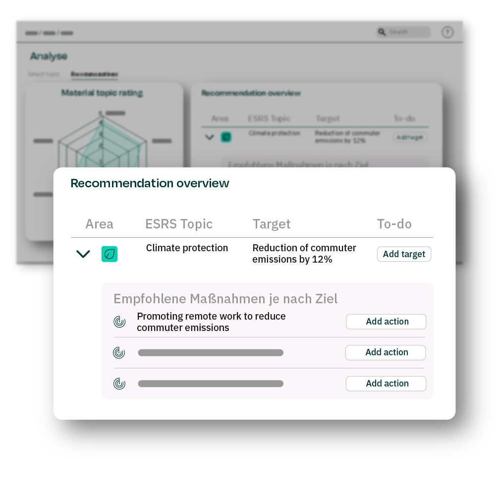 Action Navigator: ESG Goals and Action Suggestions