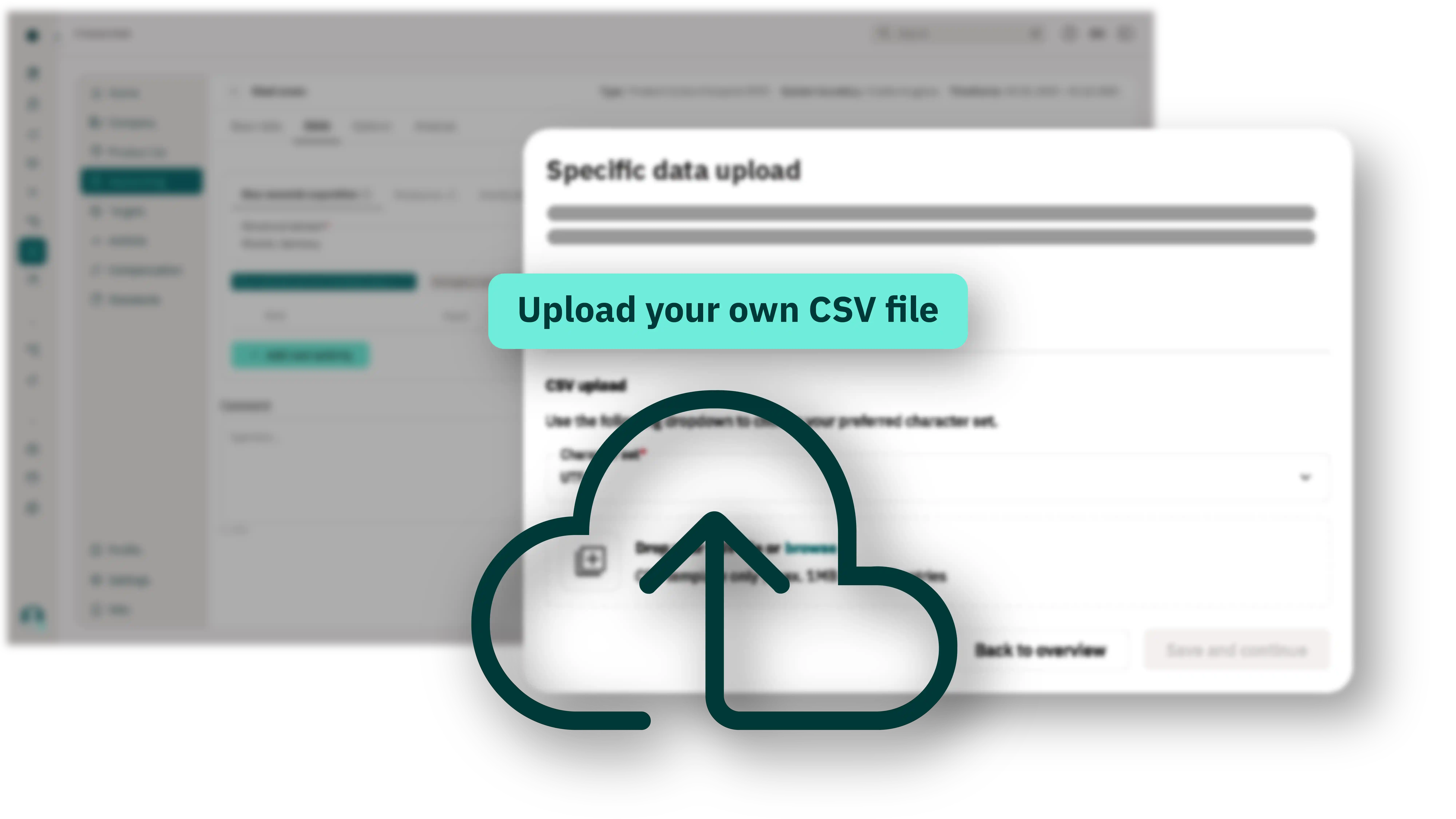 CSV upload of Bills of Materials and supplier data